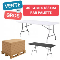 Table pliante collectivités - vente en gros sur palette