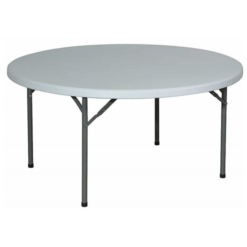 Table ronde en polypro pliante