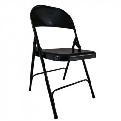 Chaise pliante noire