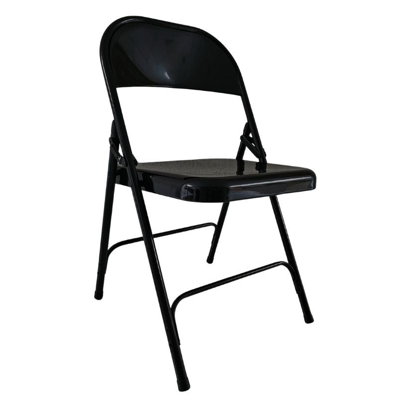 Chaise pliante noire Chaise pliante noire