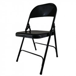 Chaise pliante noire