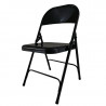 Chaise pliante noire