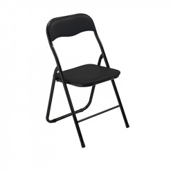 Chaise pliante noire pour collectivités