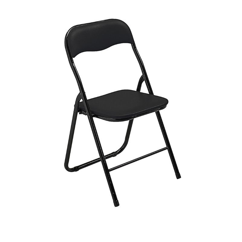 Chaise pliante noire pour collectivités