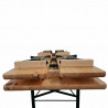 Ensemble table et bancs pliants brasserie bavière