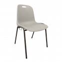 Chaise en plastique grise