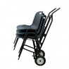 Diable de transport pour chaises coque
