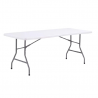 Table pliante en polypro blanc