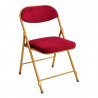 Chaise pliante en velours