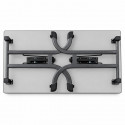 table pliante en mélaminé Atlas vue du dessous