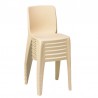 Chaise monobloc empilable