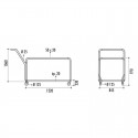 Mesures du chariot de transport pour tables