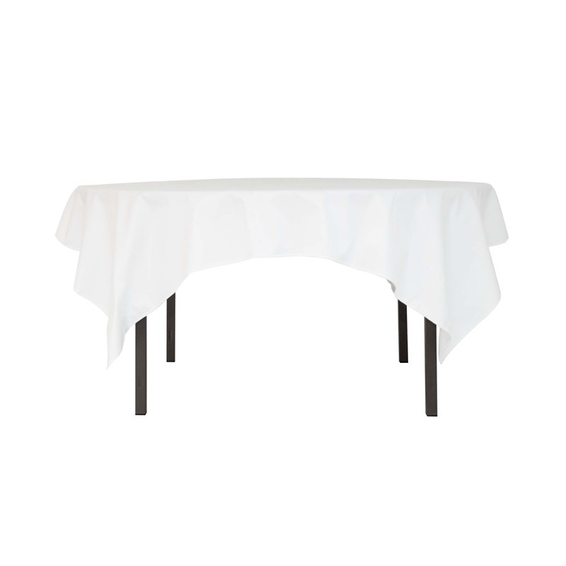 Table Haute Pliante Avec Plateau Rond En Polypropylène Coloris Blanc - H  110 X Ø 80cm à Prix Carrefour
