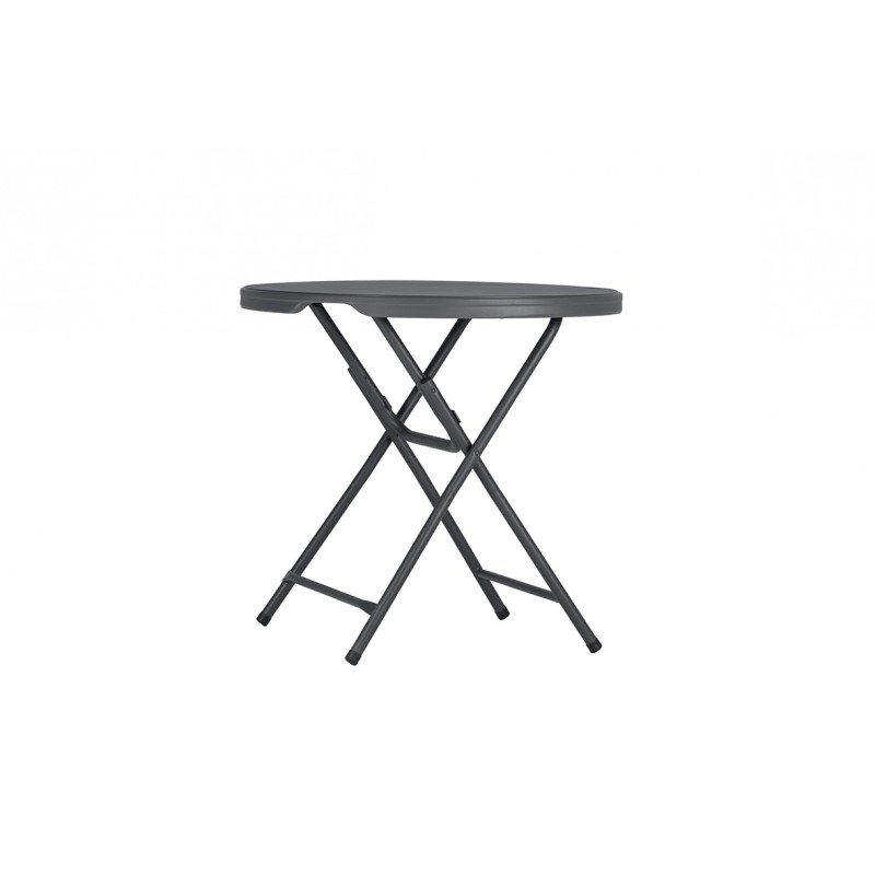Petite table ronde polypro repliable Petite table ronde polypro repliable