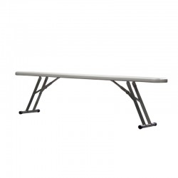 Banc pliant polypro blanc