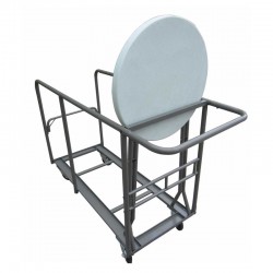 Chariot pour transport de tables rondes