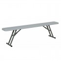 Banc pliant polypro blanc