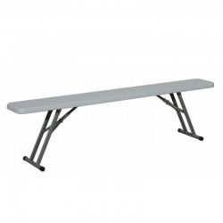 Banc pliant polypro blanc