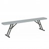 Banc pliant polypro blanc