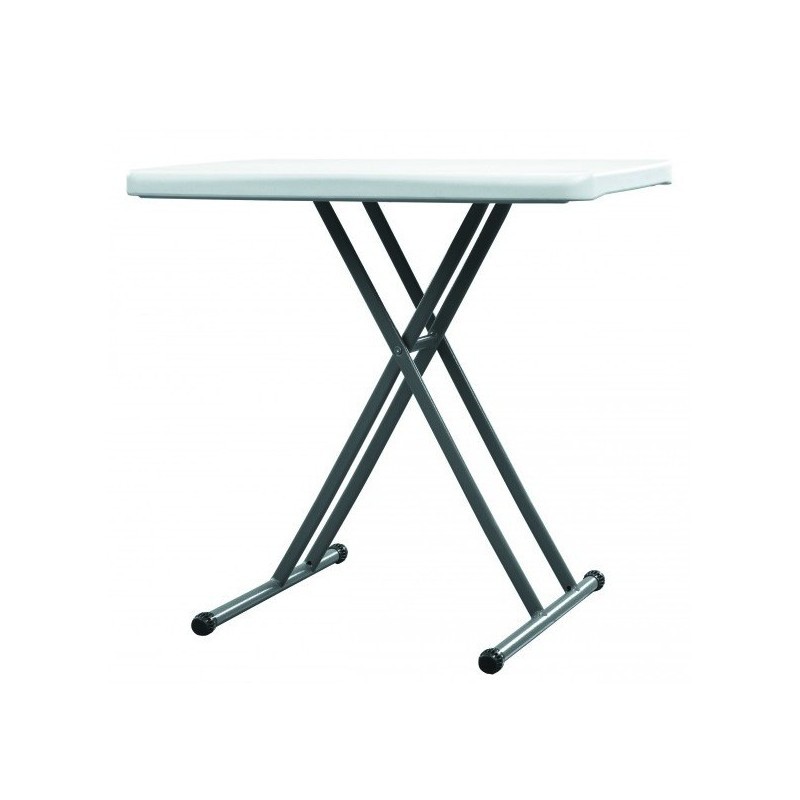 Petite table pliante réglable en hauteur, table pliante réglable