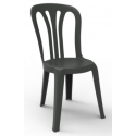 Chaise en plastique grise