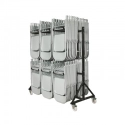 Chariot acier de transport 10 chaises, sur 2 roulettes BOLERO