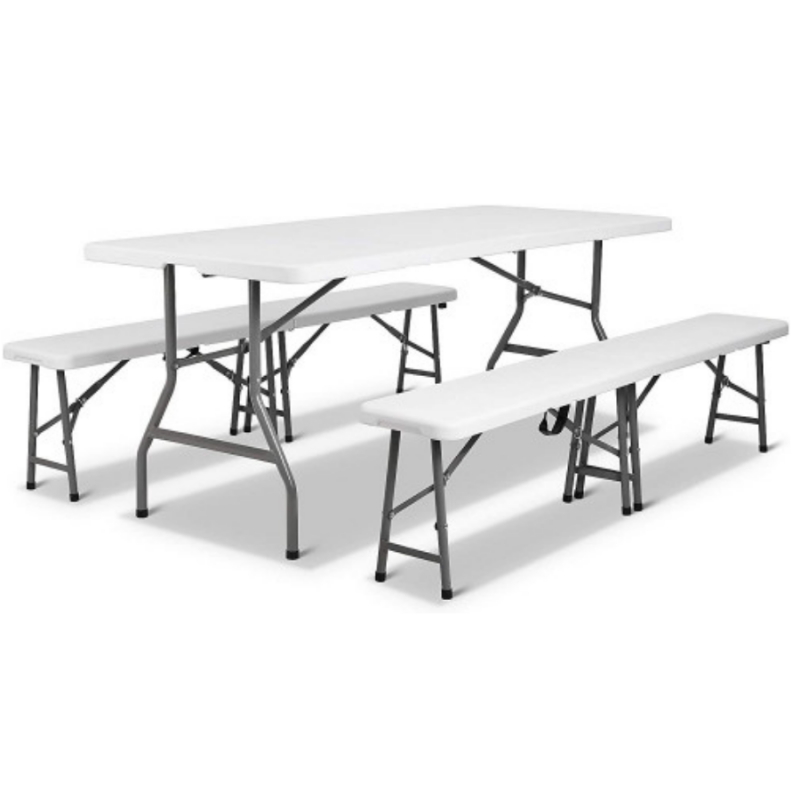 Petite table pliante plastique blanc