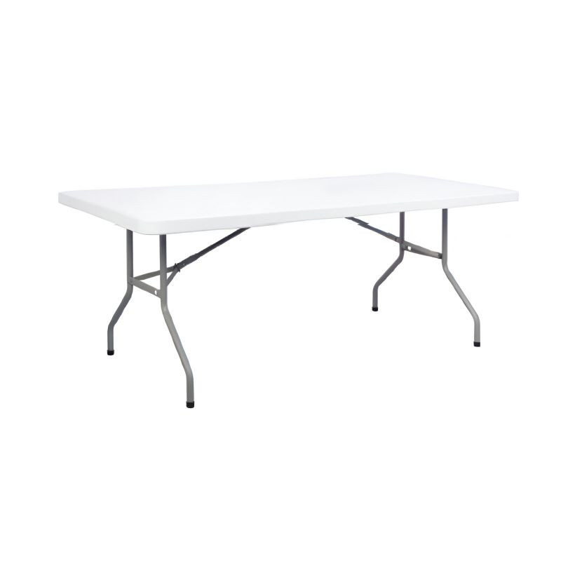 244 x 76 cm - Table pliante en polypro rectangle 244 x 76 cm - Table pliante en polypro rectangle