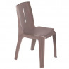 Chaise empilable monobloc M2 marron