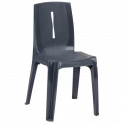 Chaise empilable monobloc M2 grise