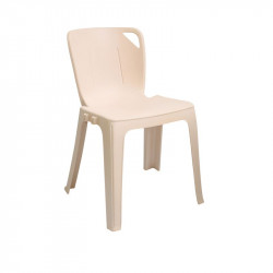 Chaise monobloc beige